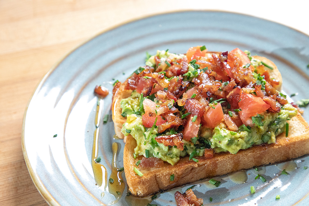 Hot Honey Bacon and Avocado Toast